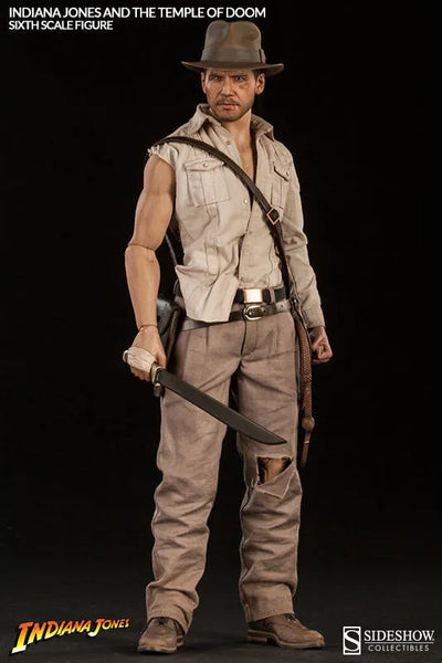 Indiana Jones and the Temple of Doom 1/6 Scale Figure - SideShow Sixth Scale: Indiana Jonesㅤ – Sideshow Collectibles – ActionFigureBrasil — com base expositora