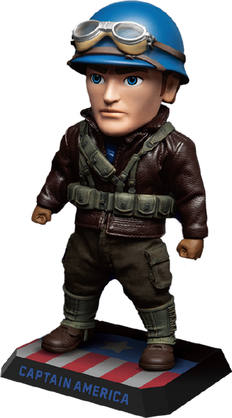 Infinity Saga Captain America Deluxe Version – Beast Kingdom – ActionFigure Brasil — com base expositora