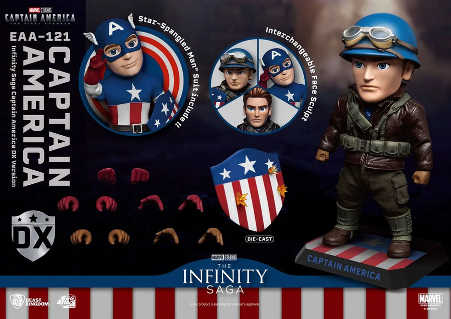 Infinity Saga Captain America Deluxe Version – Beast Kingdom – ActionFigure Brasil