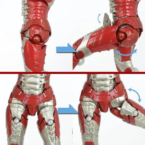 Iron Man 2 - Iron Man Mark V - Revoltech - Revoltech SFX 041 - Legacy of Revoltech - 41 (Kaiyodo)ㅤ – Kaiyodo – ActionFigureBrasil