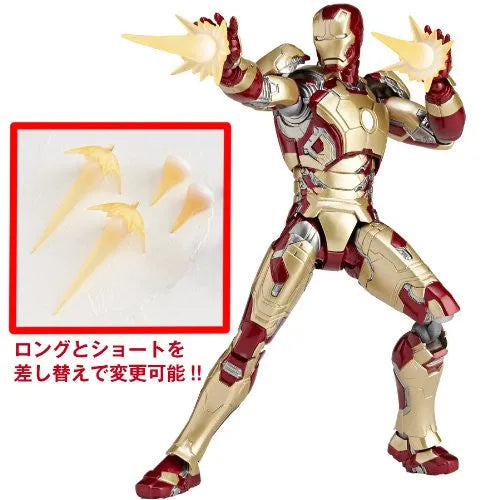 Iron Man 3 - Iron Man Mark XLII - Revoltech - Revoltech SFX #049 - Legacy of Revoltech LR-043 (Kaiyodo)ㅤ – Kaiyodo – ActionFigureBrasil