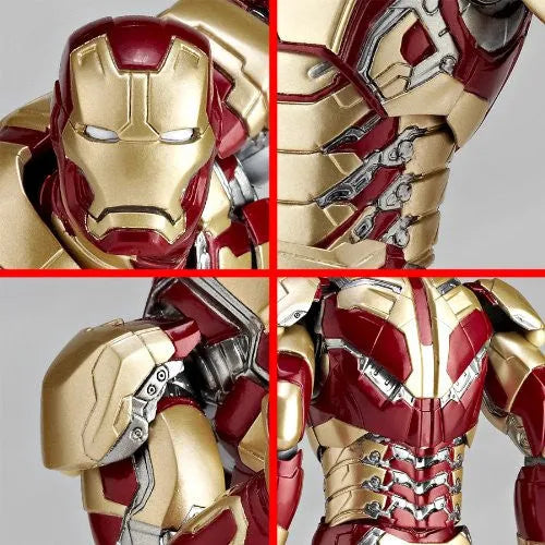 Iron Man 3 - Iron Man Mark XLII - Revoltech - Revoltech SFX #049 - Legacy of Revoltech LR-043 (Kaiyodo)ㅤ – Kaiyodo – ActionFigureBrasil