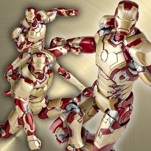 Iron Man 3 - Iron Man Mark XLII - Revoltech - Revoltech SFX #049 - Legacy of Revoltech LR-043 (Kaiyodo)ㅤ – Kaiyodo – ActionFigureBrasil