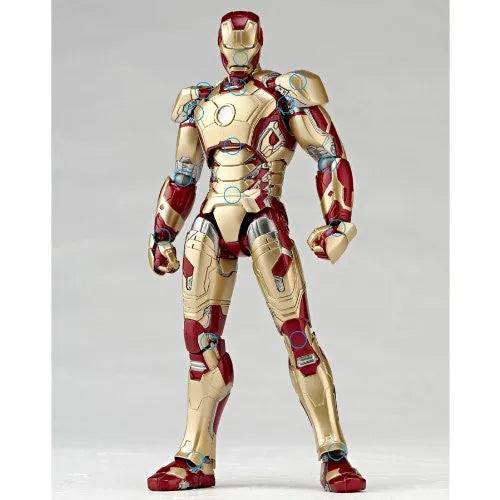 Iron Man 3 - Iron Man Mark XLII - Revoltech - Revoltech SFX #049 - Legacy of Revoltech LR-043 (Kaiyodo)ㅤ – Kaiyodo – ActionFigureBrasil