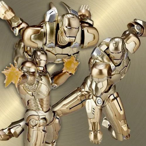 Iron Man 3 - Iron Man Mark XXI - Revoltech - Revoltech SFX #52 (Kaiyodo)ㅤ – Kaiyodo – ActionFigureBrasil