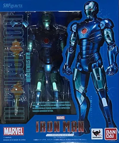 Iron Man - Iron Man Mark III - S.H.Figuarts - Blue Stealth Color (Bandai)ㅤ – Bandai – ActionFigureBrasil