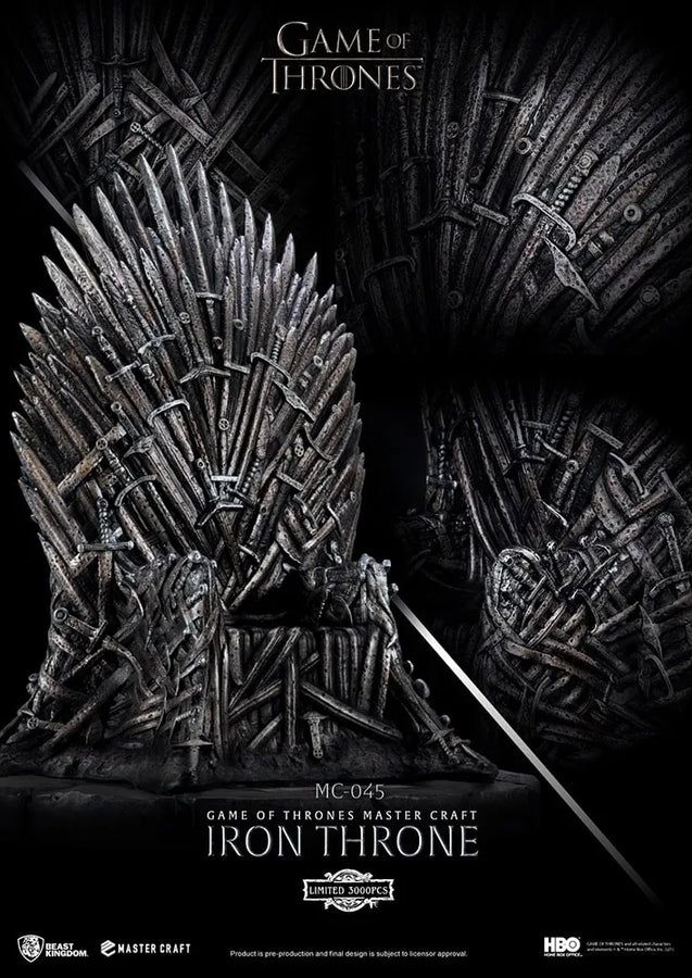 Iron Throne - LIMITED EDITION: 3000 – Beast Kingdom – ActionFigure Brasil