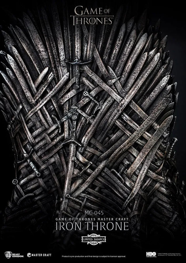 Iron Throne - LIMITED EDITION: 3000 – Beast Kingdom – ActionFigure Brasil