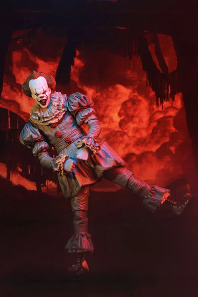 IT / Pennywise Ultimate 7 Inch Action Figure Dancing Clown ver(Provisional Pre-order)ㅤ – NECA – ActionFigureBrasil — com base expositora