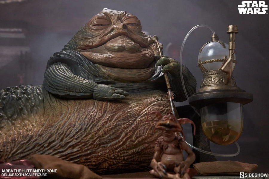 Jabba the Hutt and Throne Deluxe – Sideshow Collectibles – ActionFigure Brasil