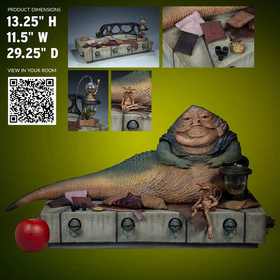 Jabba the Hutt and Throne Deluxe – Sideshow Collectibles – ActionFigure Brasil