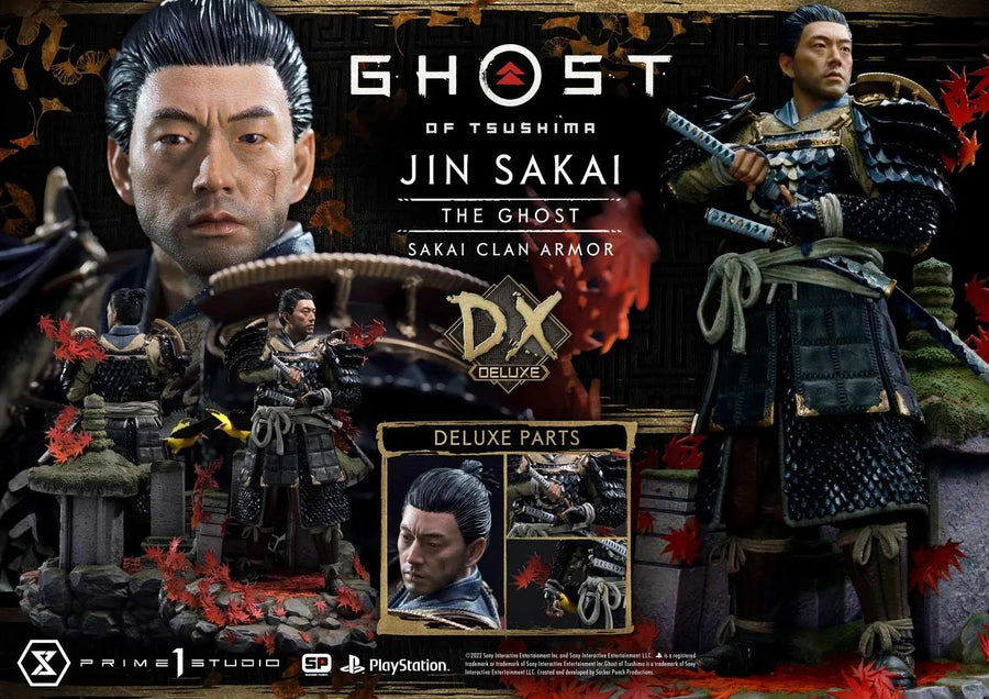 Jin Sakai, The Ghost (Deluxe Bonus Version) Ghost of Tsushima – Prime1Studio – ActionFigure Brasil