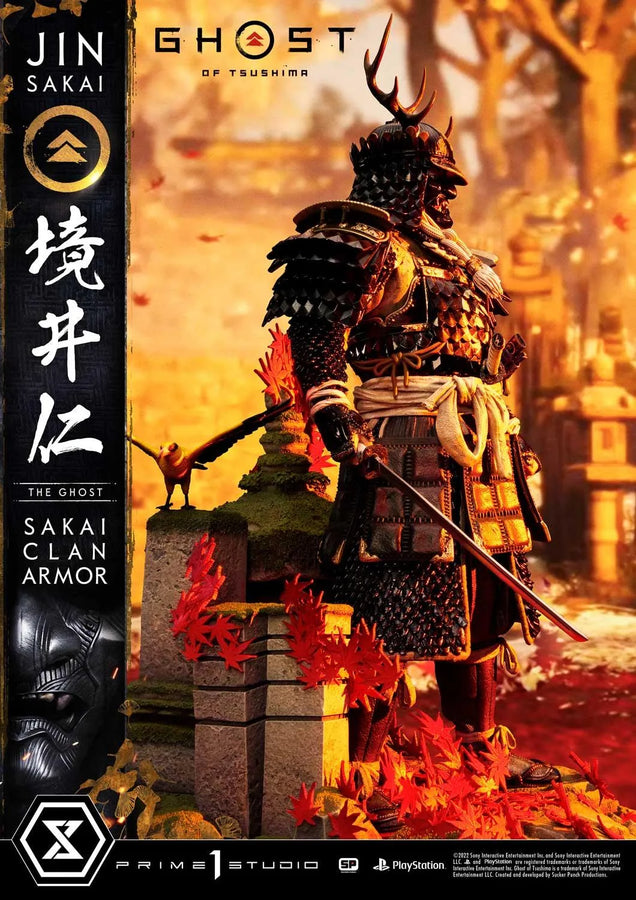 Jin Sakai, The Ghost (Deluxe Bonus Version) Ghost of Tsushima – Prime1Studio – ActionFigure Brasil
