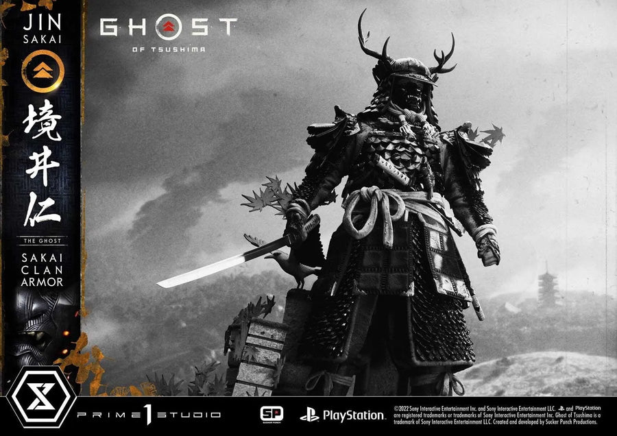 Jin Sakai, The Ghost (Deluxe Bonus Version) Ghost of Tsushima – Prime1Studio – ActionFigure Brasil