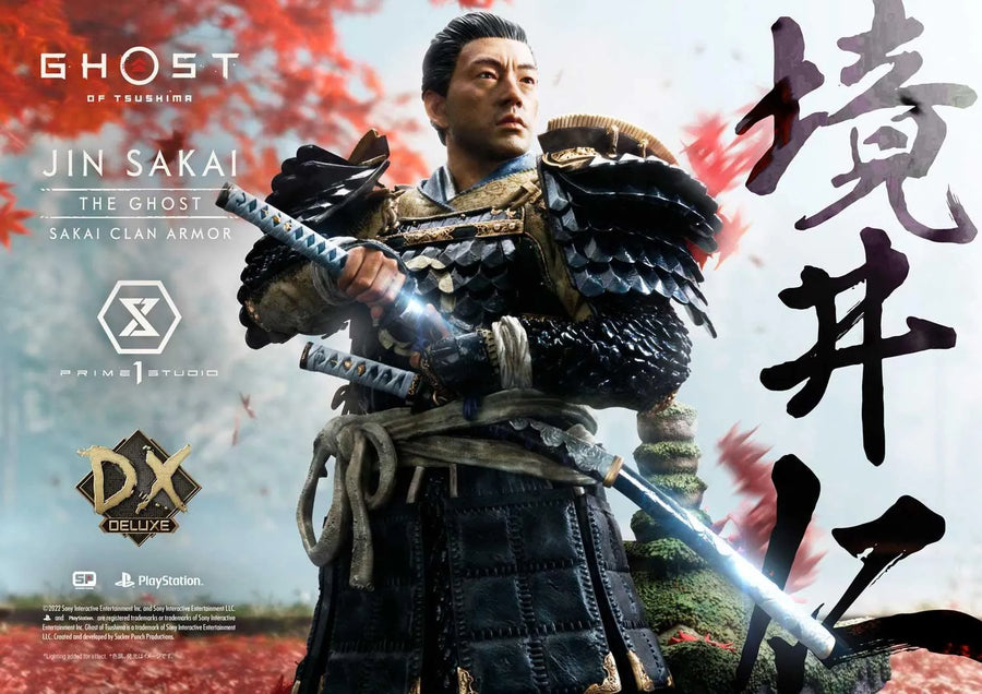 Jin Sakai, The Ghost (Deluxe Bonus Version) Ghost of Tsushima – Prime1Studio – ActionFigure Brasil