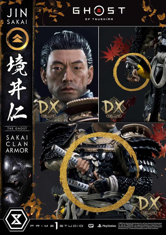 Jin Sakai, The Ghost (Deluxe Version) Ghost of Tsushima – Prime1Studio – ActionFigure Brasil