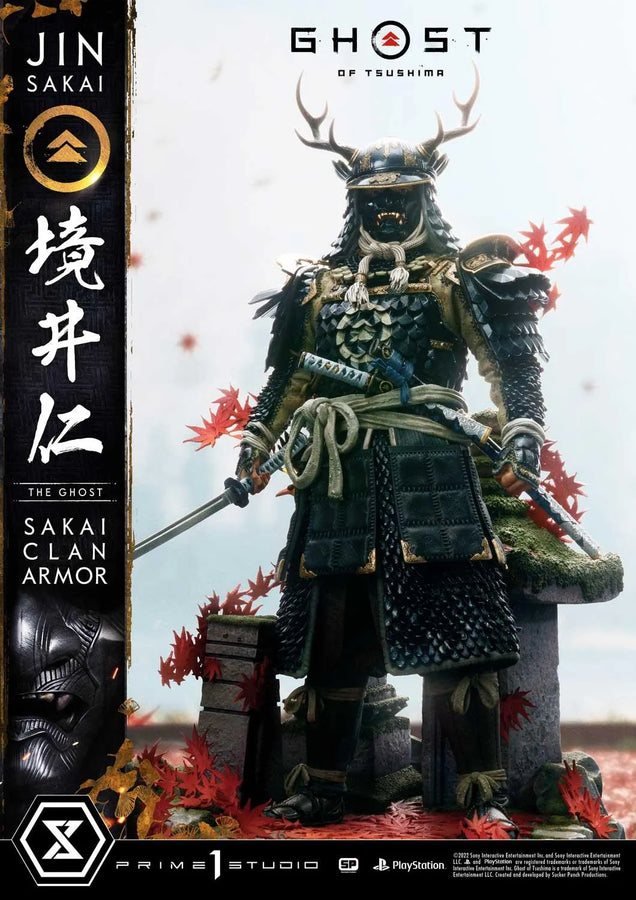 Jin Sakai, The Ghost (Deluxe Version) Ghost of Tsushima – Prime1Studio – ActionFigure Brasil