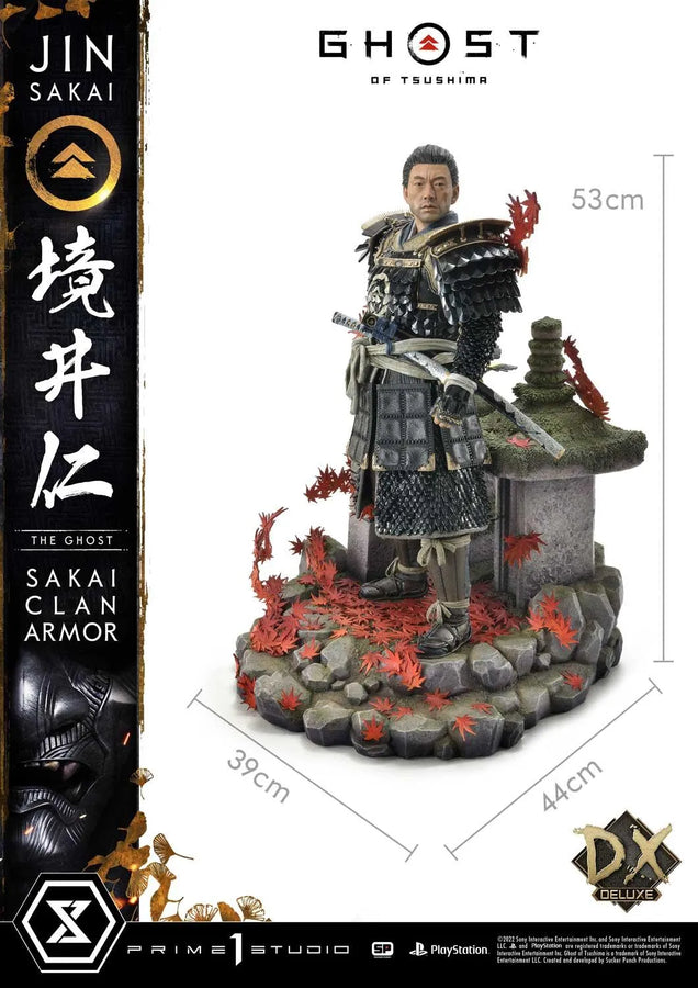 Jin Sakai, The Ghost (Deluxe Version) Ghost of Tsushima – Prime1Studio – ActionFigure Brasil