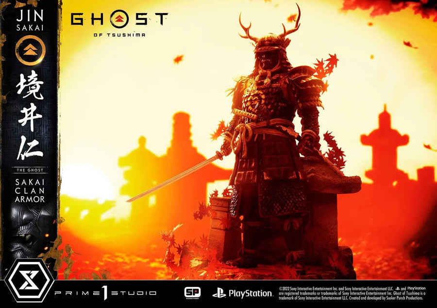 Jin Sakai, The Ghost (Deluxe Version) Ghost of Tsushima – Prime1Studio – ActionFigure Brasil