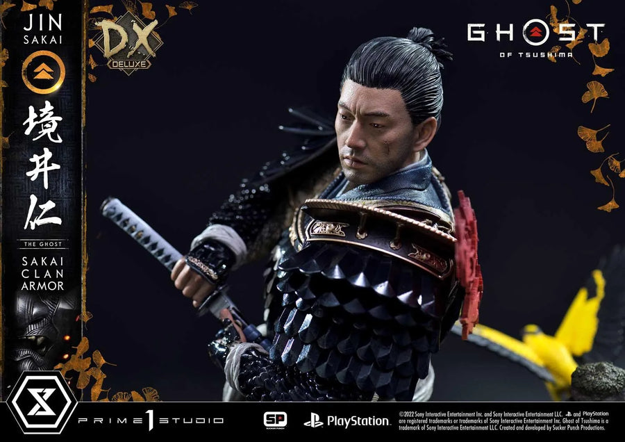Jin Sakai, The Ghost (Deluxe Version) Ghost of Tsushima – Prime1Studio – ActionFigure Brasil
