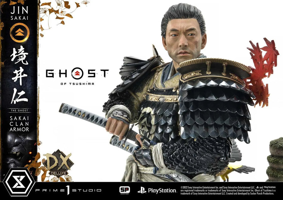 Jin Sakai, The Ghost (Deluxe Version) Ghost of Tsushima – Prime1Studio – ActionFigure Brasil