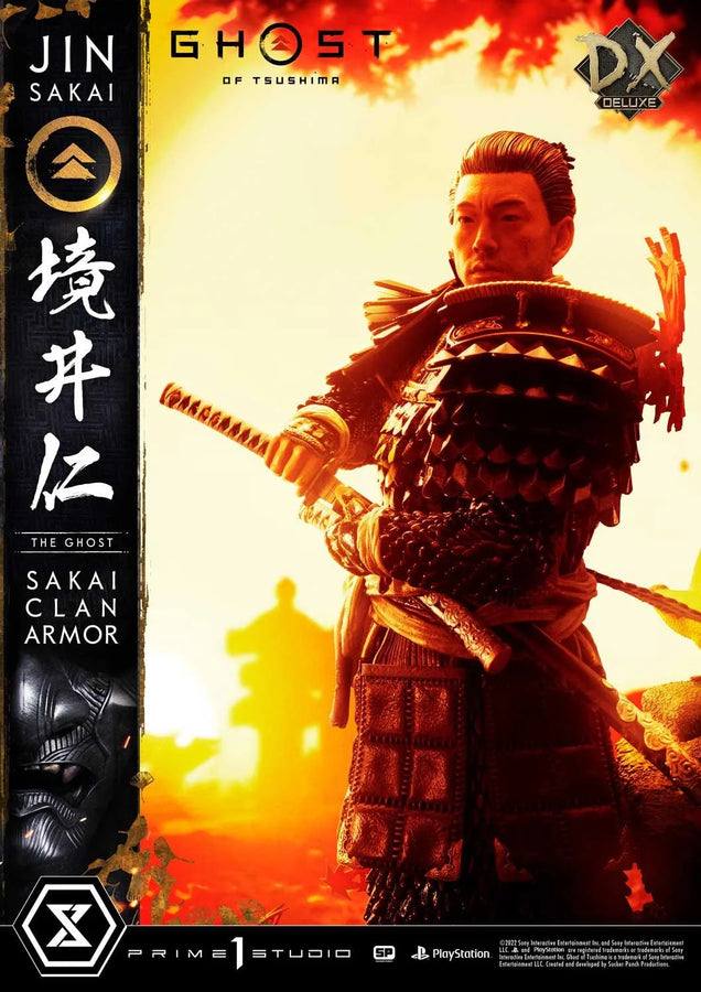 Jin Sakai, The Ghost (Deluxe Version) Ghost of Tsushima – Prime1Studio – ActionFigure Brasil