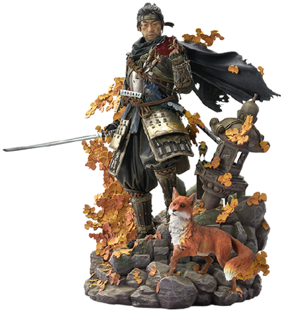 Jin Sakai, The Ghost (Ghost Armor Edition Deluxe Version) - LIMITED EDITION: 200 (Ghost Armor Deluxe Edition) – Prime 1 Studio – ActionFigure Brasil — ângulo diferente