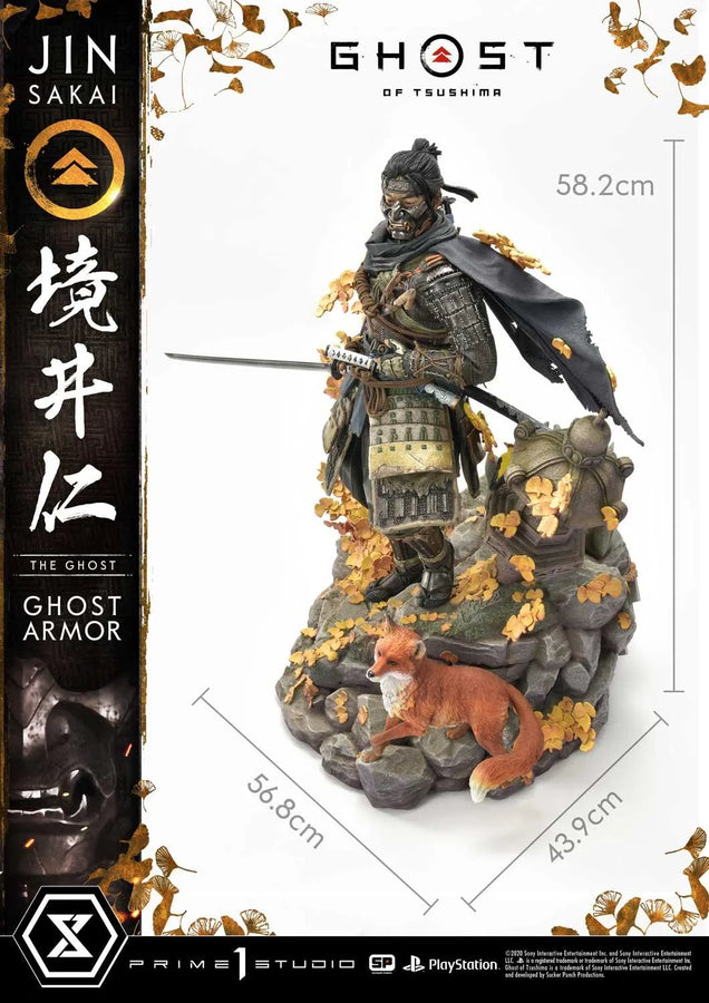 Jin Sakai, The Ghost (Regular Version) Ghost of Tsushima – Prime1Studio – ActionFigure Brasil