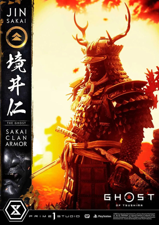 Jin Sakai, The Ghost (Regular Version) Ghost of Tsushima – Prime1Studio – ActionFigure Brasil