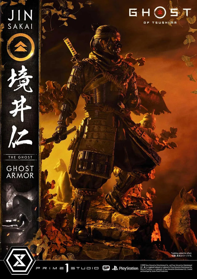 Jin Sakai, The Ghost (Regular Version) Ghost of Tsushima – Prime1Studio – ActionFigure Brasil