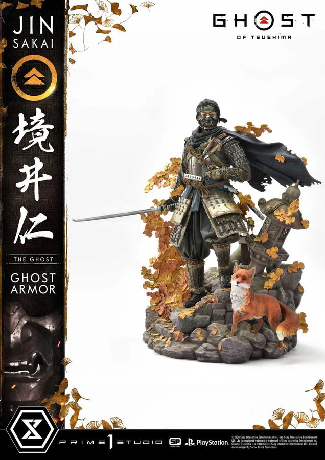 Jin Sakai, The Ghost (Regular Version) Ghost of Tsushima – Prime1Studio – ActionFigure Brasil
