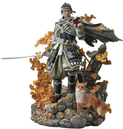 Jin Sakai, The Ghost (Righteous Punishment Ghost Armor) - LIMITED EDITION: 200 (Righteous Punishment Ghost Armor Edition) – Prime 1 Studio – ActionFigure Brasil — ângulo diferente