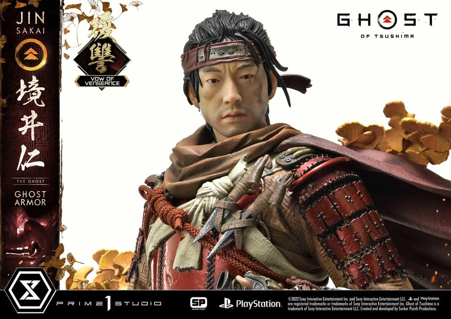 Jin Sakai, The Ghost (Vow of Vengeance Ghost Armor Edition) Ghost of Tsushima – Prime1Studio – ActionFigure Brasil