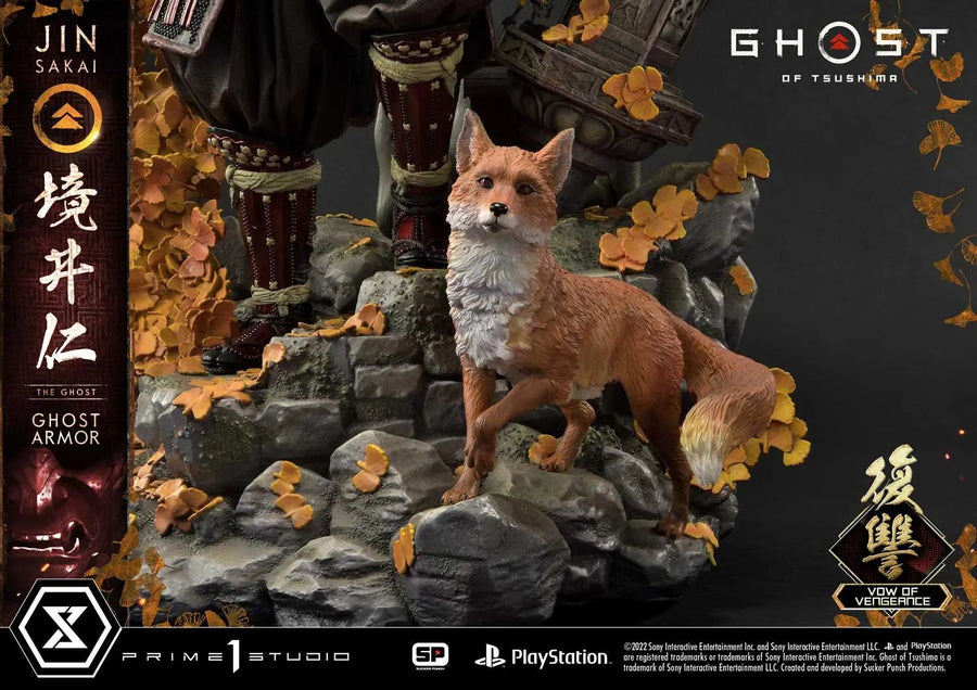 Jin Sakai, The Ghost (Vow of Vengeance Ghost Armor Edition) Ghost of Tsushima – Prime1Studio – ActionFigure Brasil