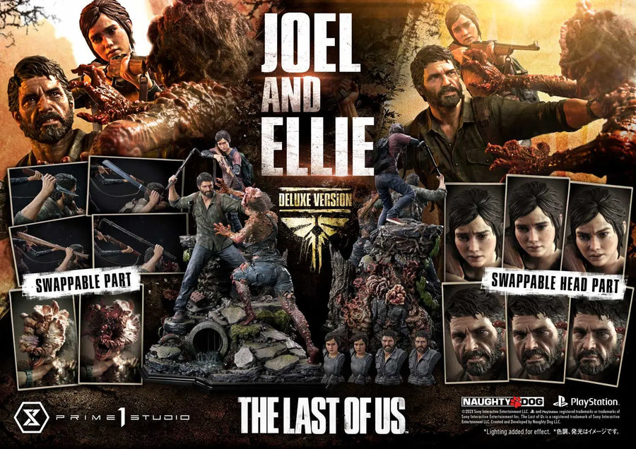 Joel ＆ Ellie (Deluxe Bonus Version) The Last of Us PartⅠ – Prime1Studio – ActionFigure Brasil