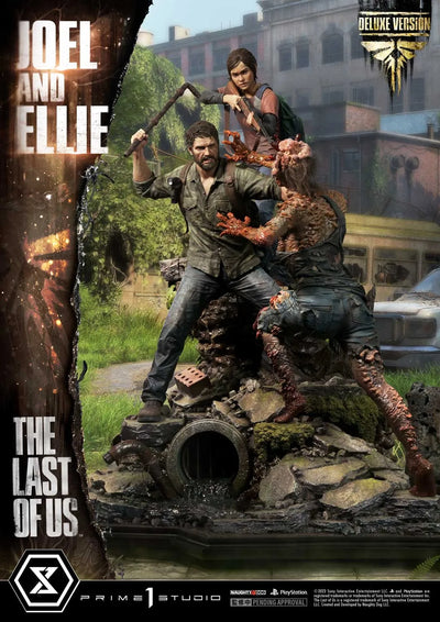 Joel & Ellie (Deluxe Version) - LIMITED EDITION: 200 (Deluxe Version) – Prime 1 Studio – ActionFigure Brasil — ângulo diferente