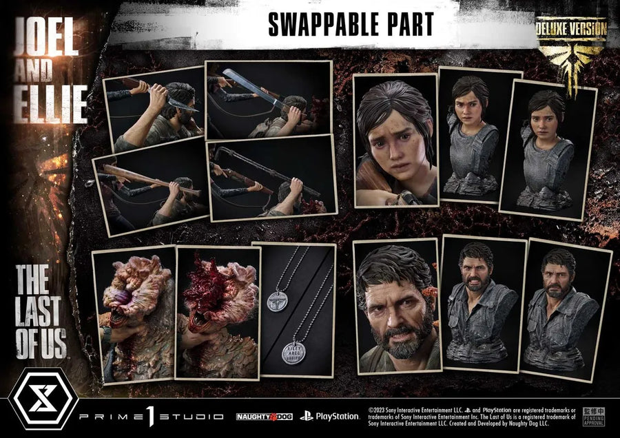 Joel & Ellie (Deluxe Version) - LIMITED EDITION: 200 (Deluxe Version) – Prime 1 Studio – ActionFigure Brasil