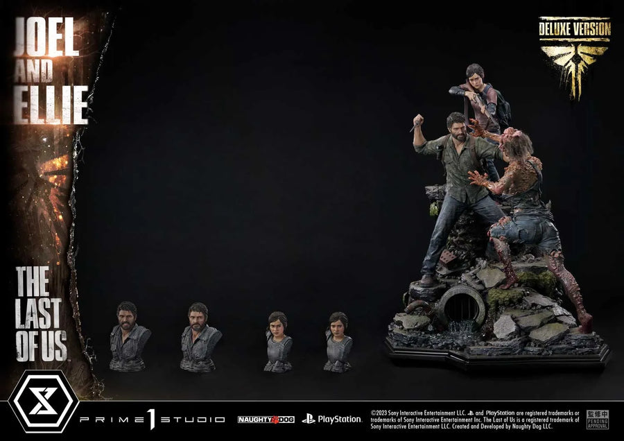 Joel & Ellie (Deluxe Version) - LIMITED EDITION: 200 (Deluxe Version) – Prime 1 Studio – ActionFigure Brasil