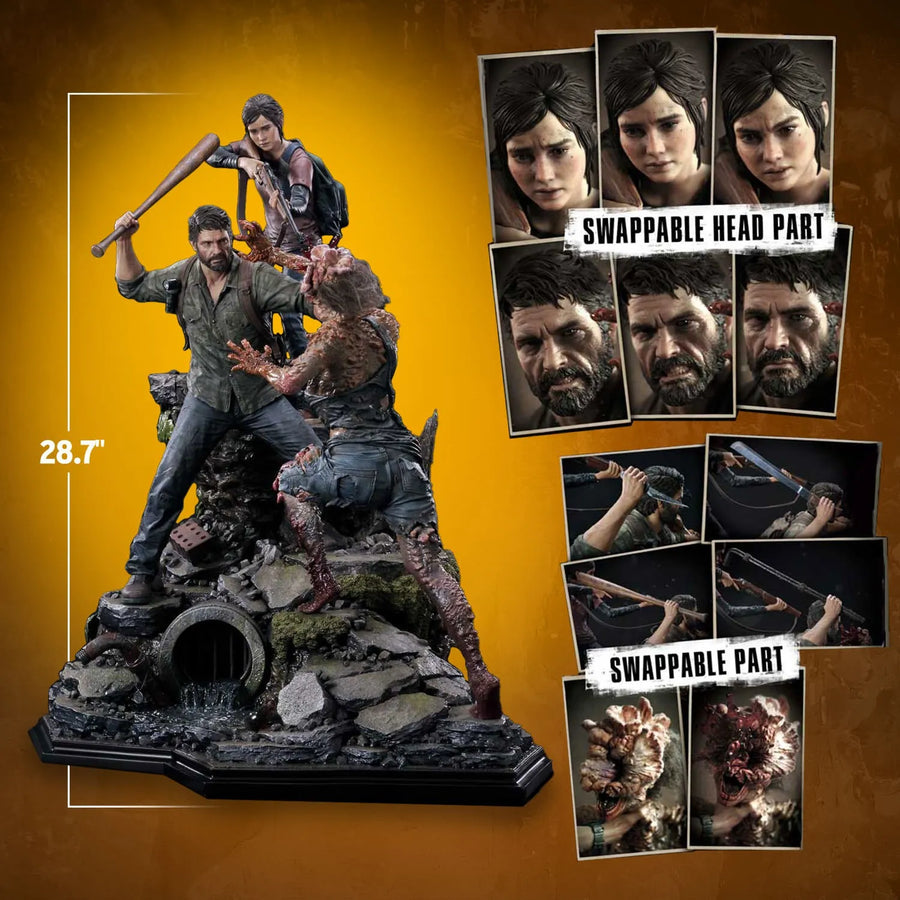 Joel & Ellie (Deluxe Version) - LIMITED EDITION: 200 (Deluxe Version) – Prime 1 Studio – ActionFigure Brasil
