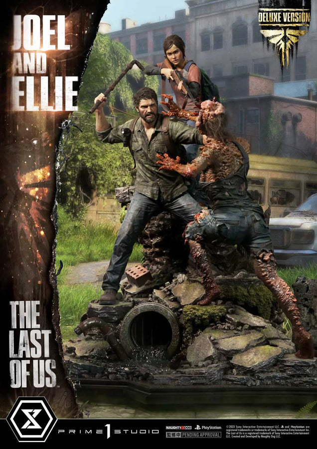 Joel ＆ Ellie (Deluxe Version) The Last of Us PartⅠ – Prime1Studio – ActionFigure Brasil