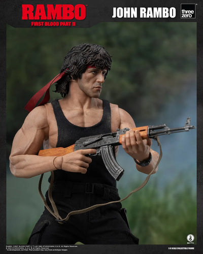 John Rambo – Threezero – ActionFigure Brasil — com base expositora