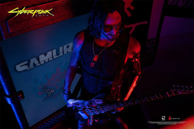 Johnny Silverhand - LIMITED EDITION: 2077 (Exclusive) – PureArts – ActionFigure Brasil — com base expositora