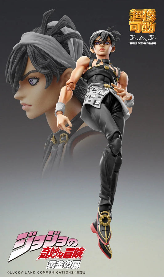 Jojo no Kimyou na Bouken - Ougon no Kaze - Aerosmith - Clash - Formaggio - Narancia Ghirga - Super Action Statue - Ver. Black (Medicos Entertainment)ㅤ – Medicos Entertainment – ActionFigureBrasil