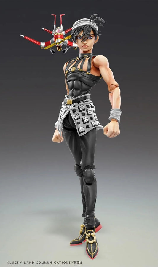 Jojo no Kimyou na Bouken - Ougon no Kaze - Aerosmith - Clash - Formaggio - Narancia Ghirga - Super Action Statue - Ver. Black (Medicos Entertainment)ㅤ – Medicos Entertainment – ActionFigureBrasil