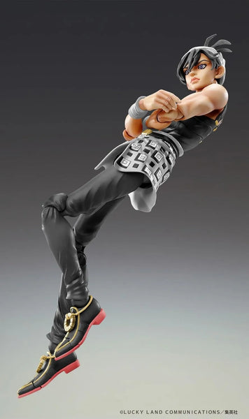 Jojo no Kimyou na Bouken - Ougon no Kaze - Aerosmith - Clash - Formaggio - Narancia Ghirga - Super Action Statue - Ver. Black (Medicos Entertainment)ㅤ – Medicos Entertainment – ActionFigureBrasil — ambientada