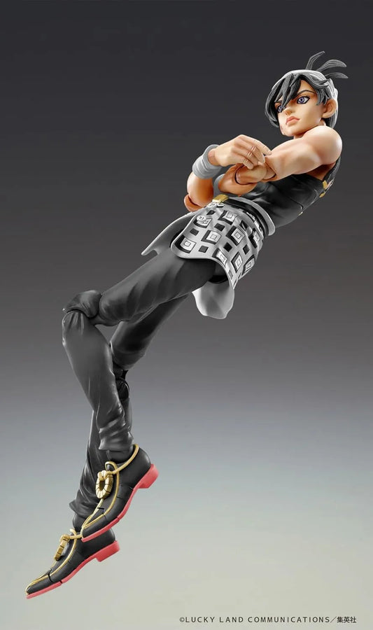 Jojo no Kimyou na Bouken - Ougon no Kaze - Aerosmith - Clash - Formaggio - Narancia Ghirga - Super Action Statue - Ver. Black (Medicos Entertainment)ㅤ – Medicos Entertainment – ActionFigureBrasil