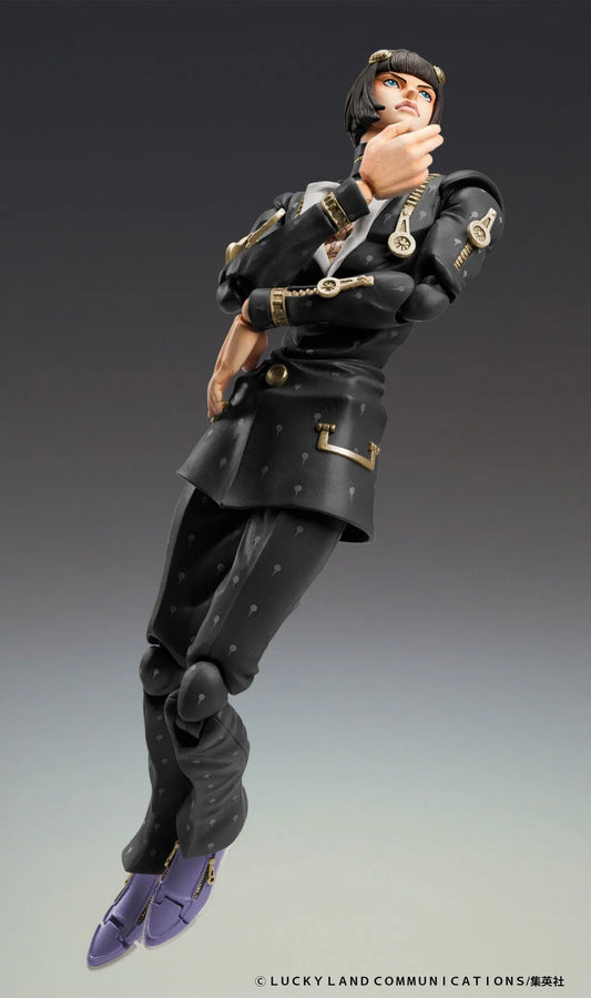 Jojo no Kimyou na Bouken - Ougon no Kaze - Bruno Bucciarati - Mario Zucchero - Super Action Statue - Ver.Black (Medicos Entertainment)ㅤ – Medicos Entertainment – ActionFigureBrasil