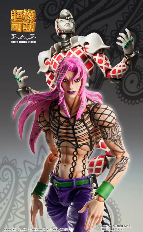 Jojo no Kimyou na Bouken - Ougon no Kaze - Diavolo - Super Action Statue #63 - 2022 Re-release (Medicos Entertainment)ㅤ – Medicos Entertainment – ActionFigureBrasil