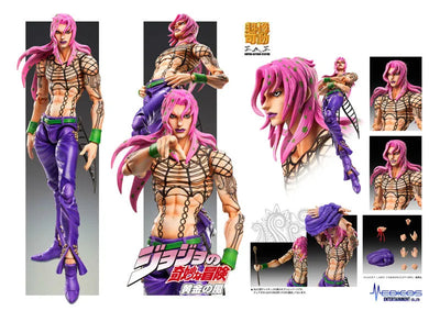 Jojo no Kimyou na Bouken - Ougon no Kaze - Diavolo - Super Action Statue #63 - 2022 Re-release (Medicos Entertainment)ㅤ – Medicos Entertainment – ActionFigureBrasil — acessórios
