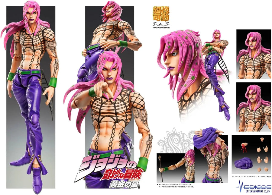 Jojo no Kimyou na Bouken - Ougon no Kaze - Diavolo - Super Action Statue #63 - 2024 Re-release (Medicos Entertainment)ㅤ – Medicos Entertainment – ActionFigureBrasil